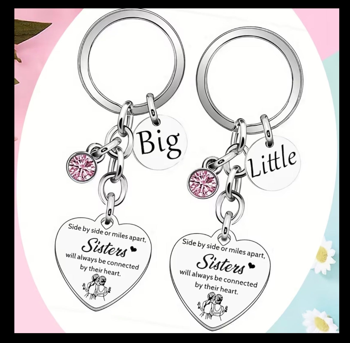 2PC Big Sister & Little Sister KeyRing
