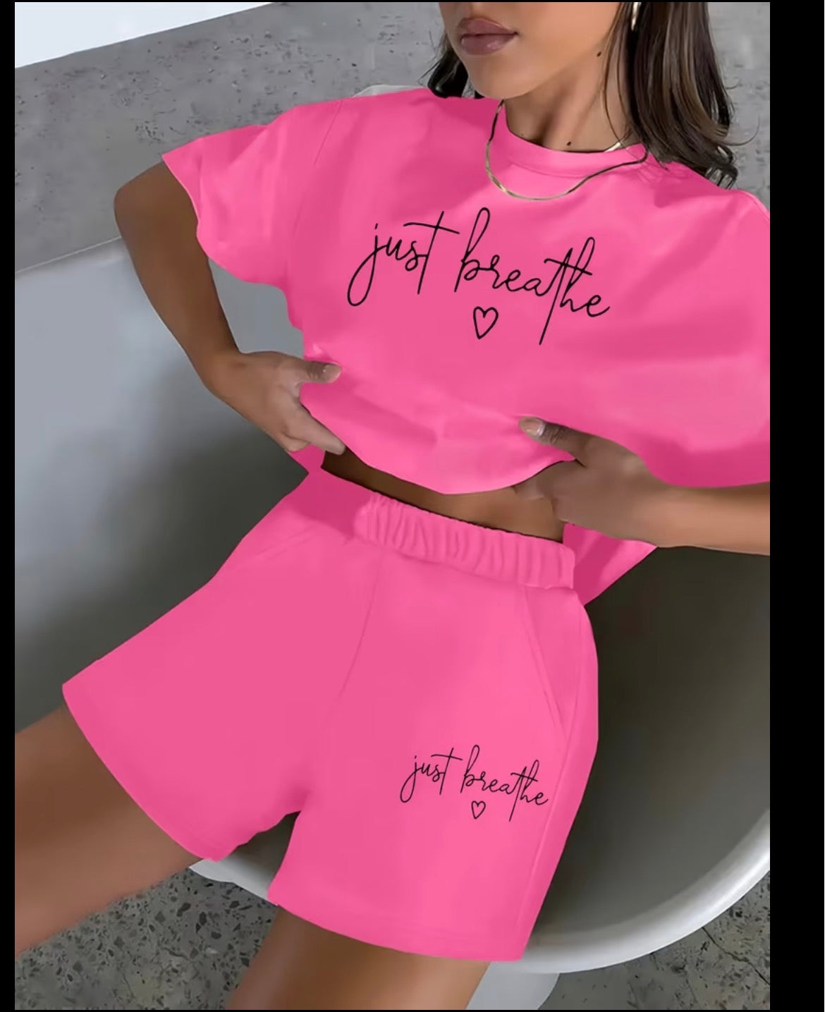 Women T-shirt & Shorts Set
