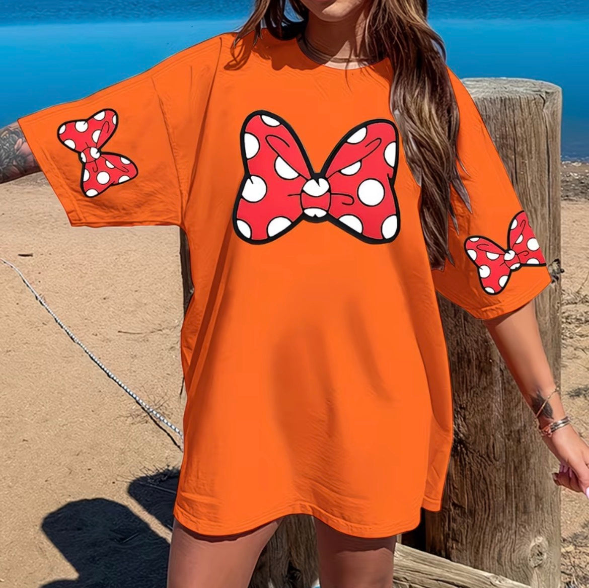 Women Plus Size Mouse T-shirt