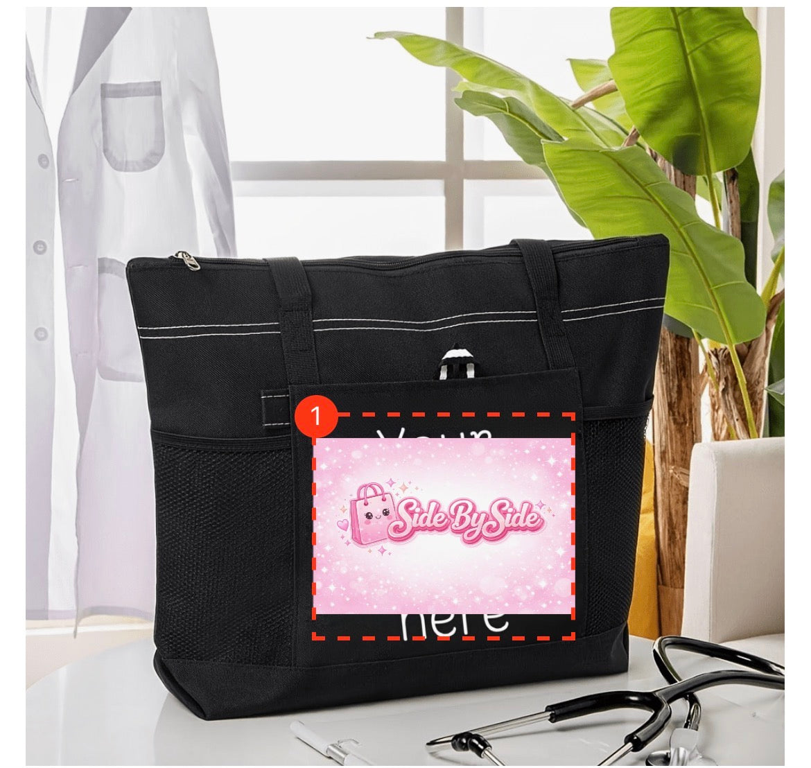 Side By Side Tote Bag