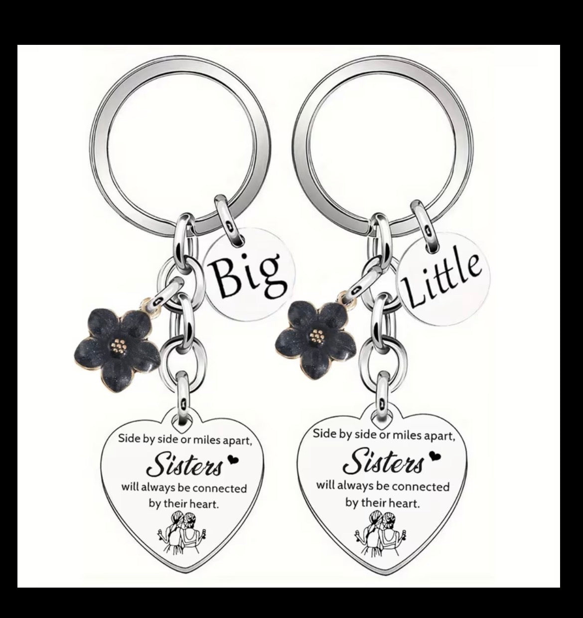2PC Big Sister & Little Sister KeyRing