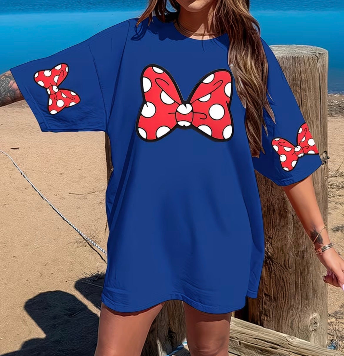 Women Plus Size Mouse T-shirt