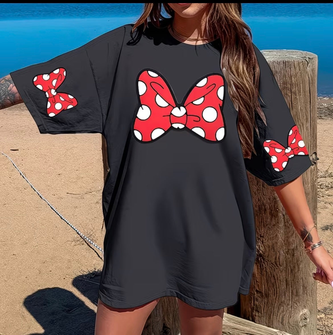 Women Plus Size Mouse T-shirt