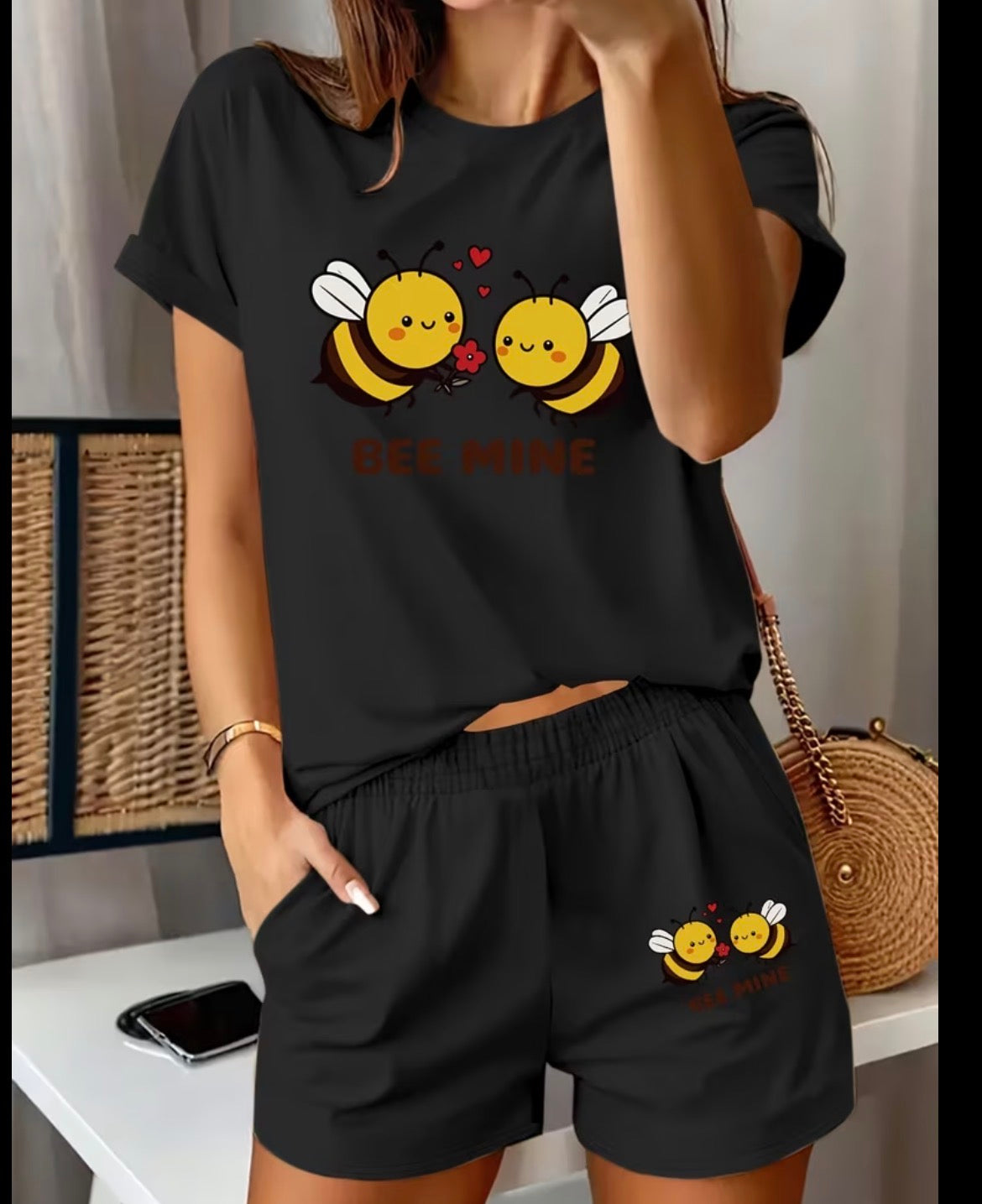 Bee Mine T-shirt & Shorts Set
