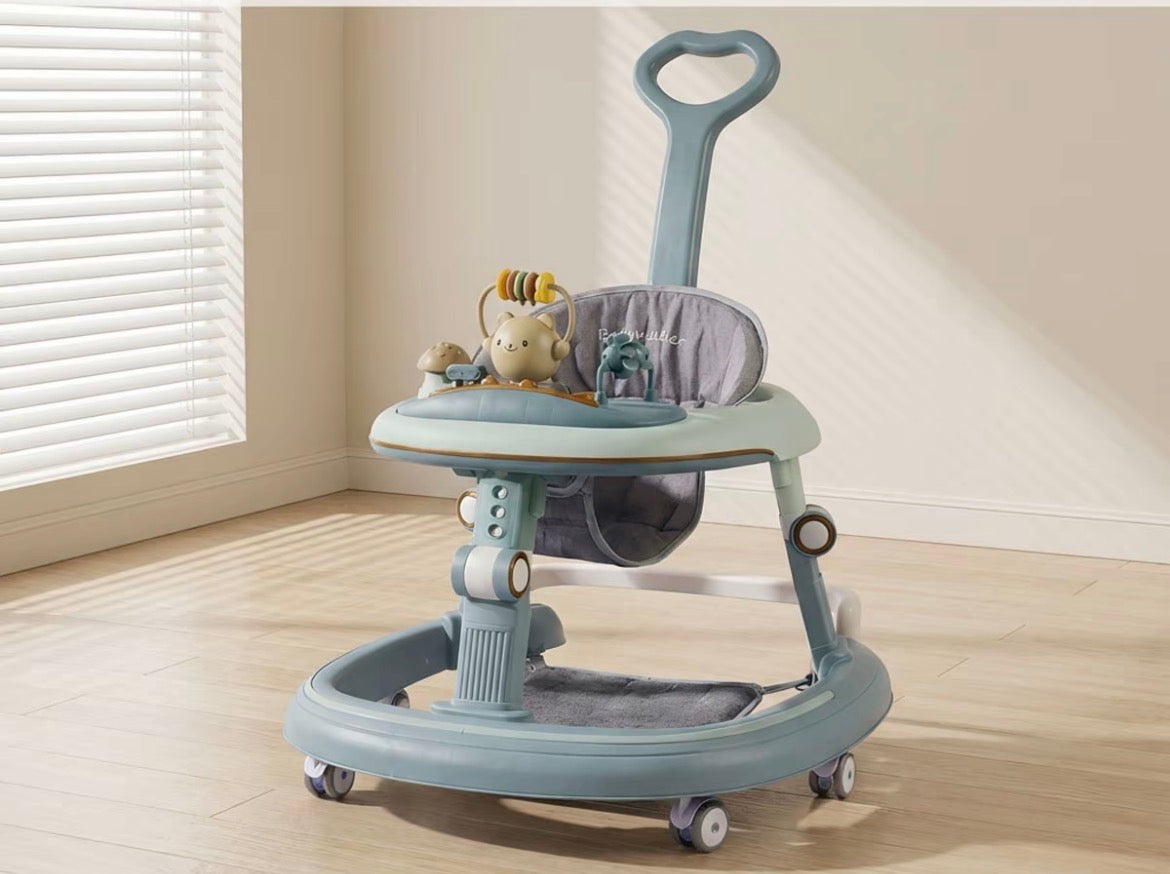 Baby Walker, 4-in-1 Baby Walker with Wheels Portable, Foldable Infant Toddler