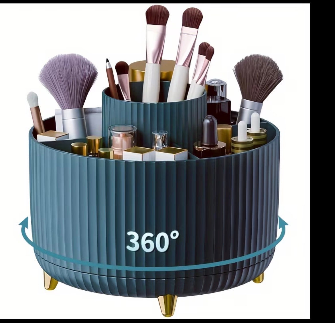 360 Rotating Make Up Brushes Holder