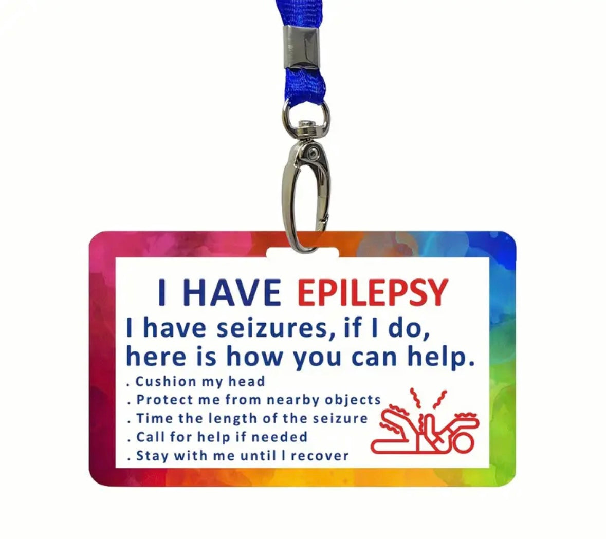 I have epilepsy card plus lanyard