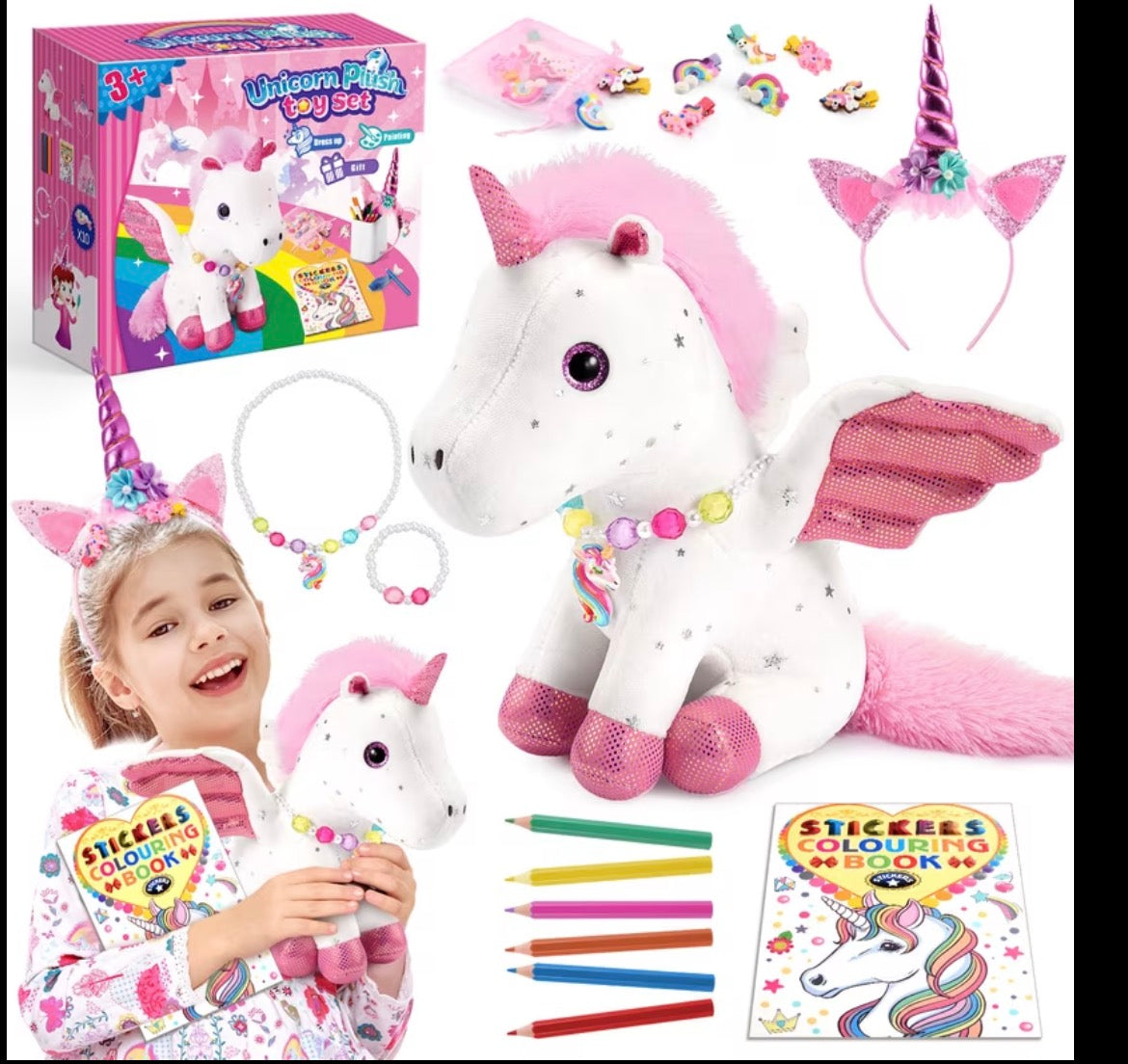Magical Unicorn Plush Toy Set – Creative Fun & Cuddly Magic!
