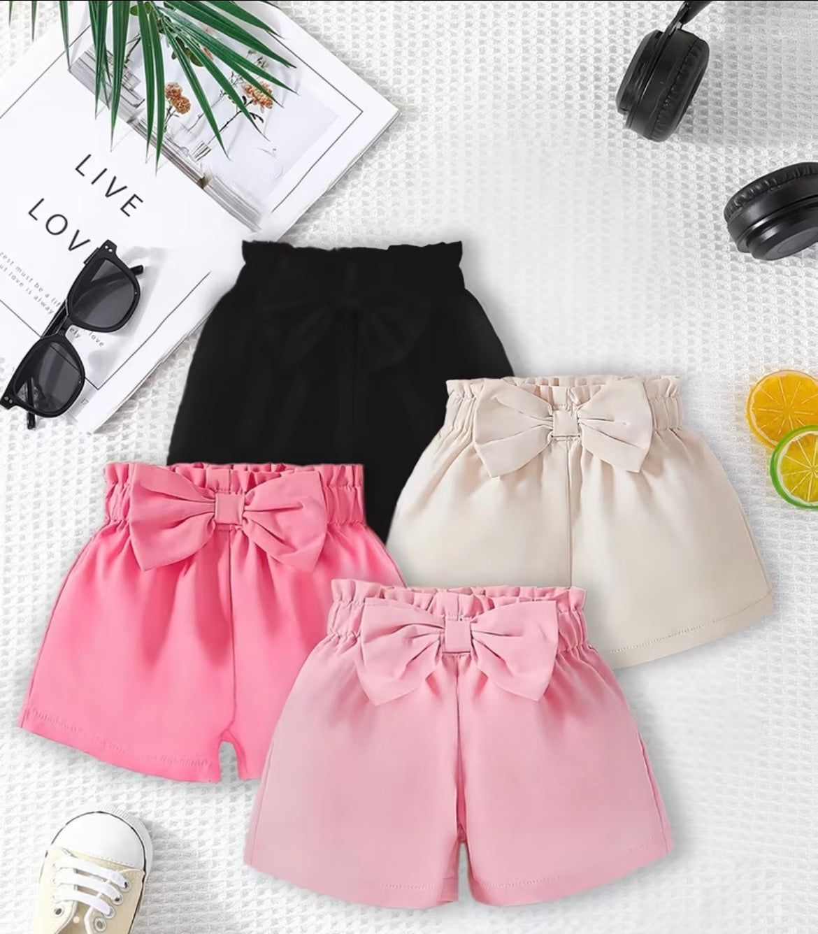 Girls 4PC Shorts