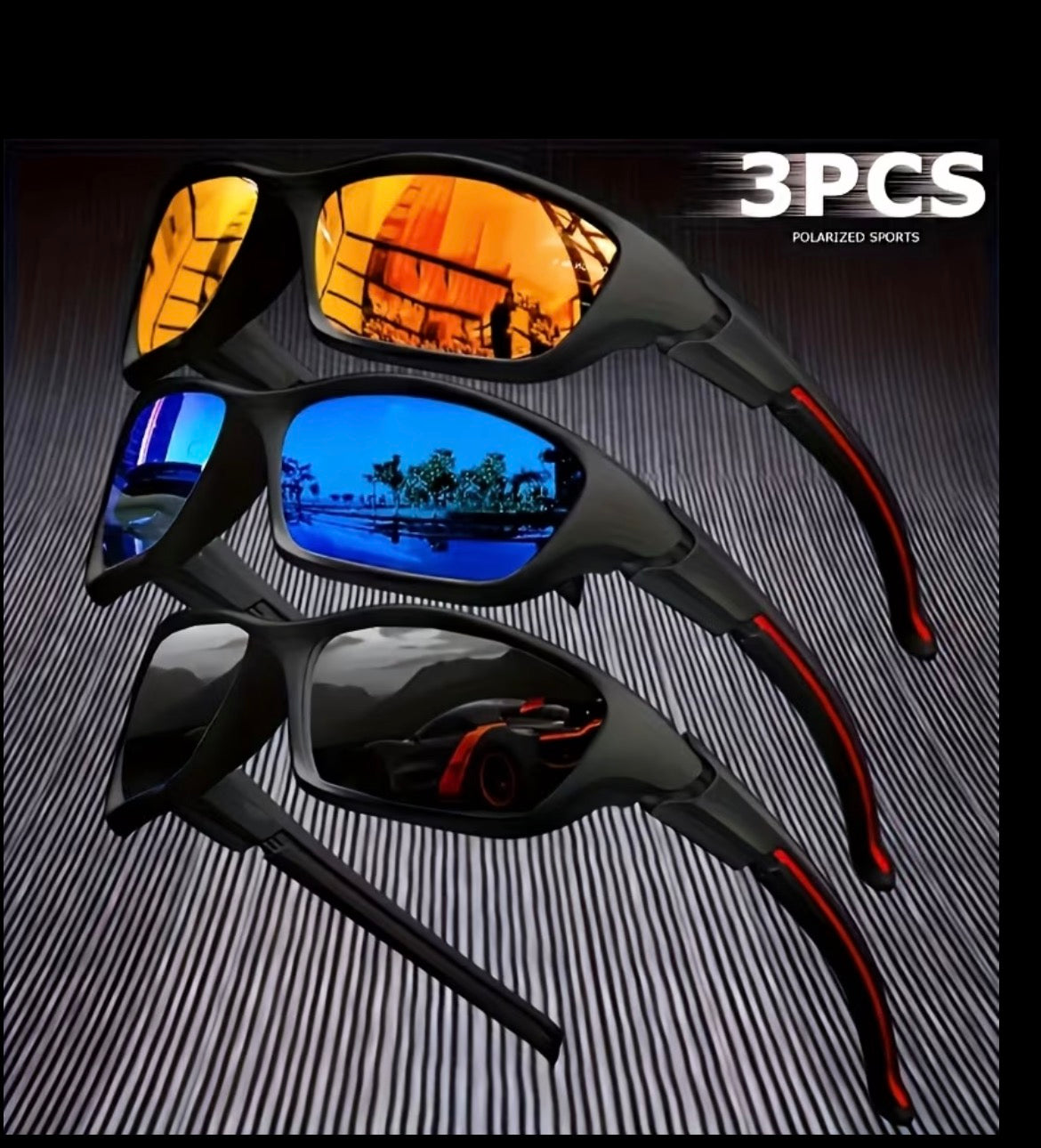 3PC Men Sunglasses