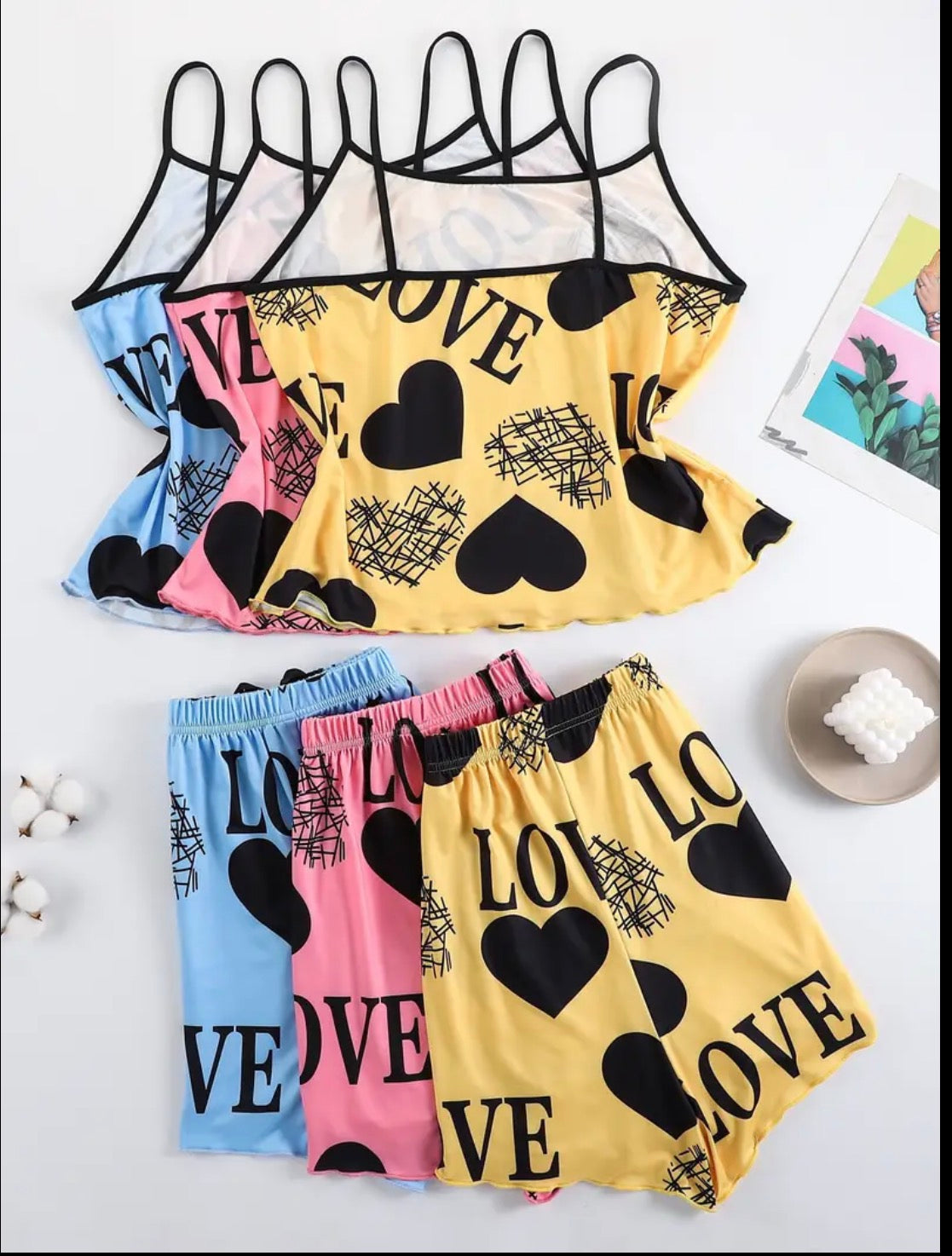 3PC Women’s Plus Size Short Set Pjs