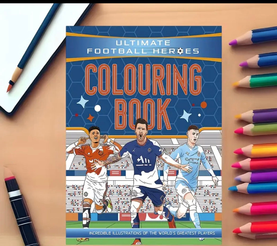 24 Pages Football Colouring Book