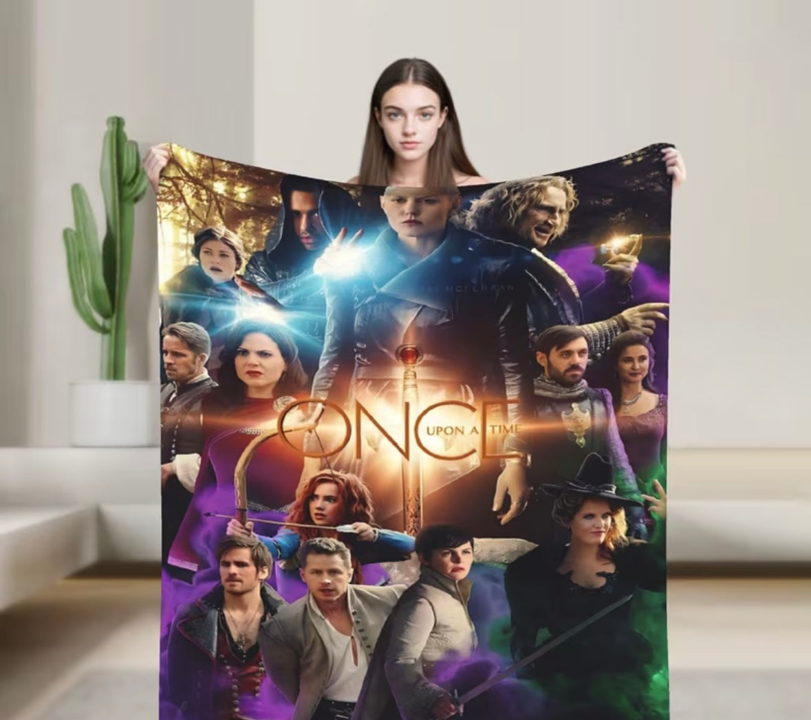 Once upon a time lightweight blanket
