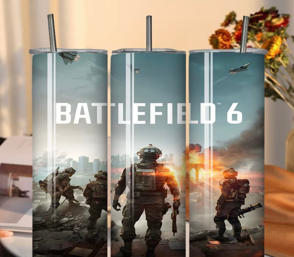 20oz battlefield 6 stainless steel water cup
