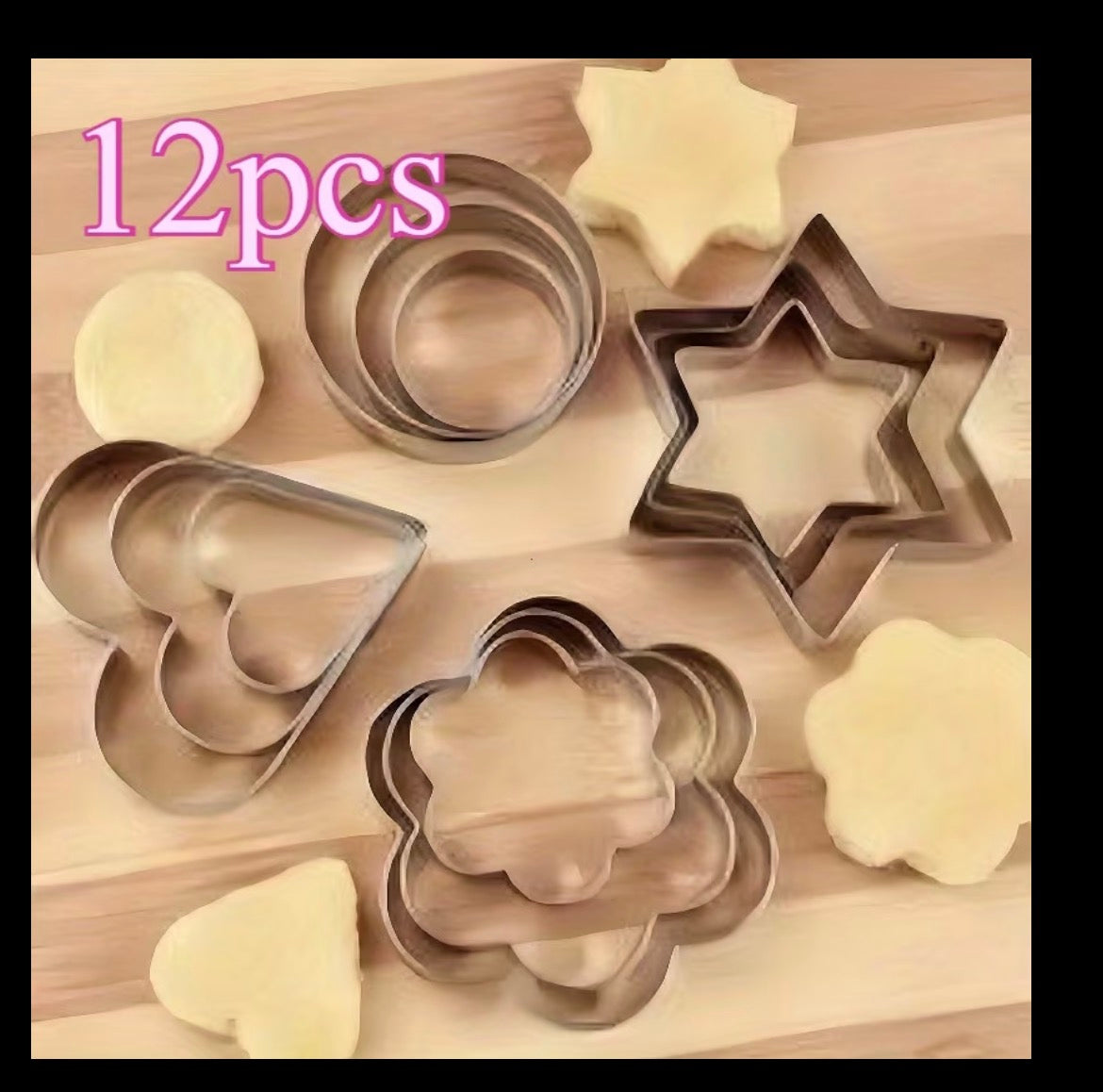 12 PC Biscuits Cutters