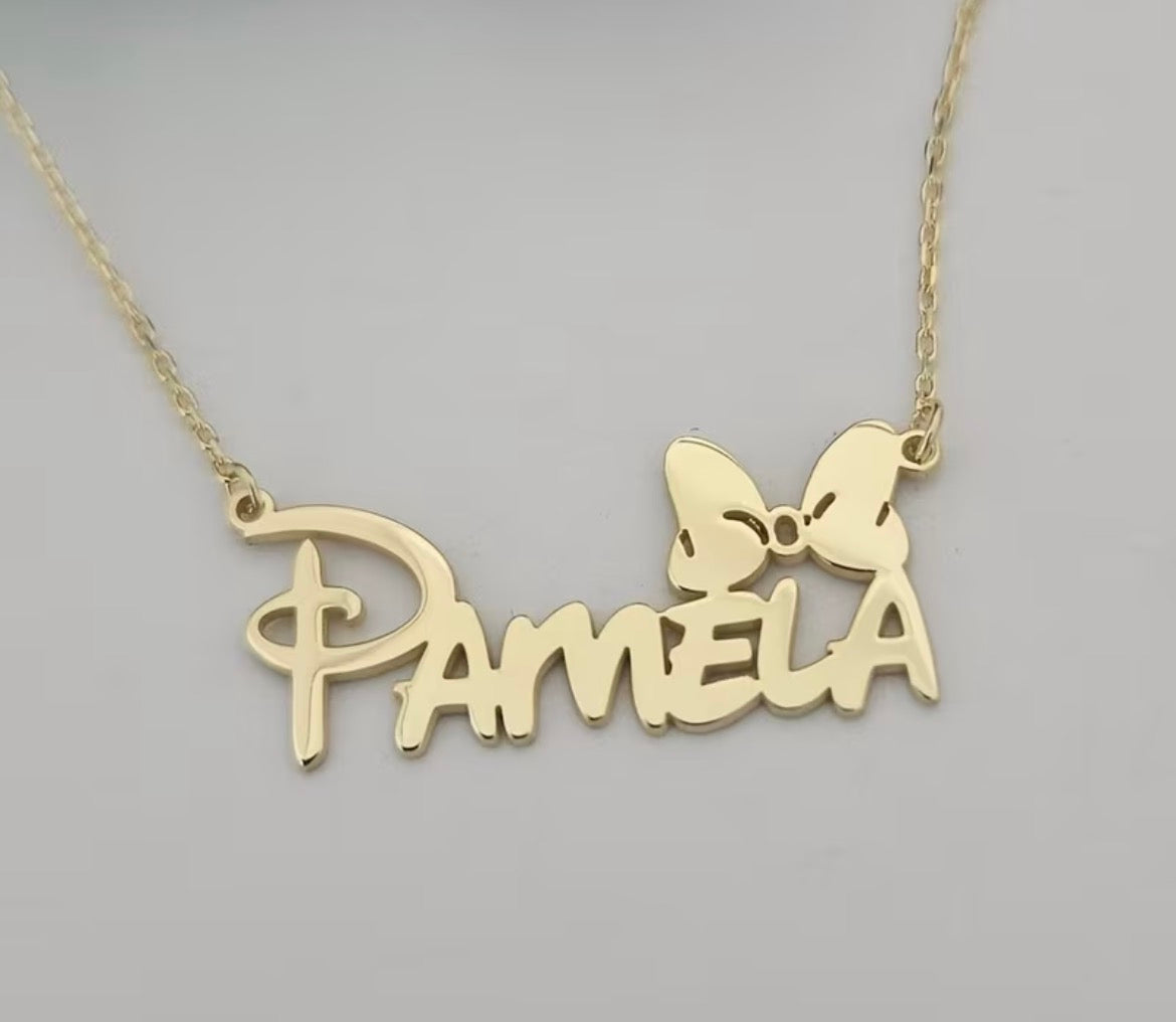 Personiled Mouse Necklace