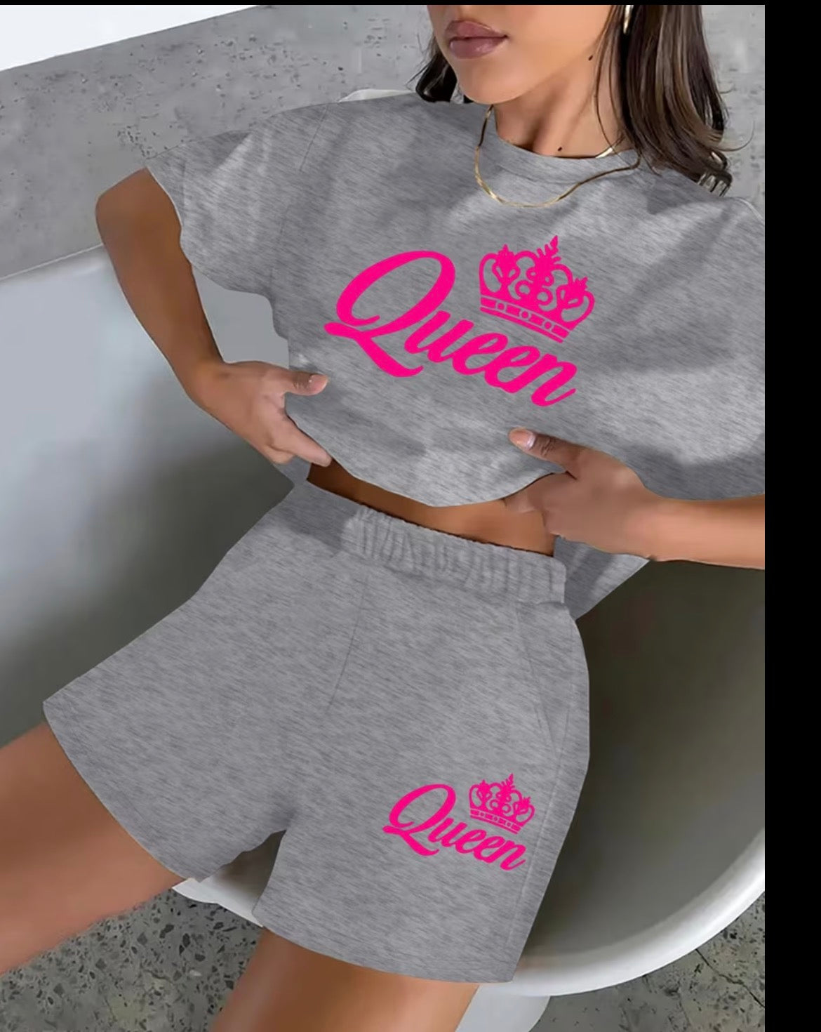 Women T-shirt & Shorts Set