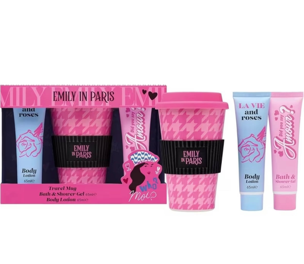 Emily in Paris Travel Mug Set