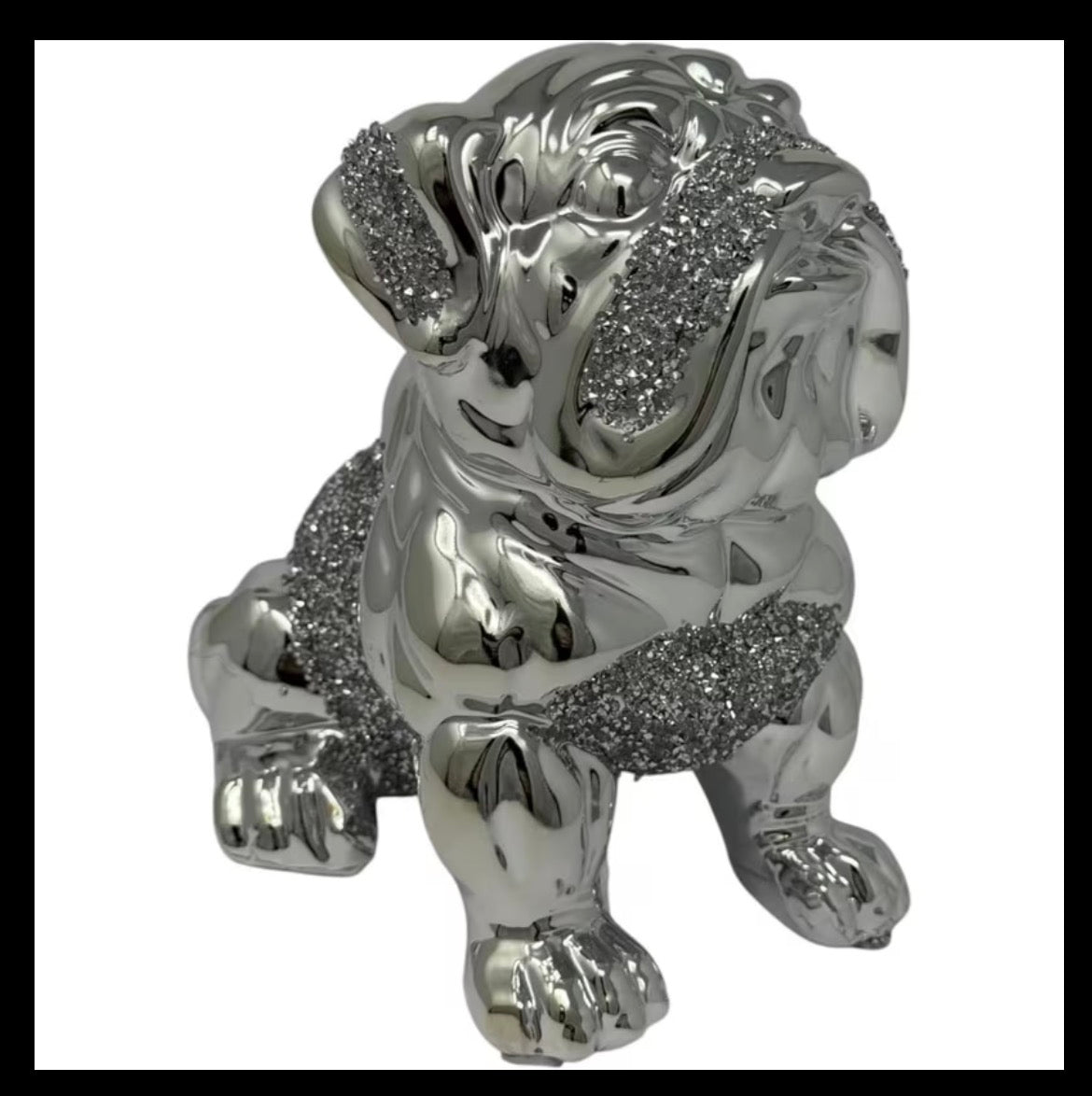 Crushed Dimond Dog ornament