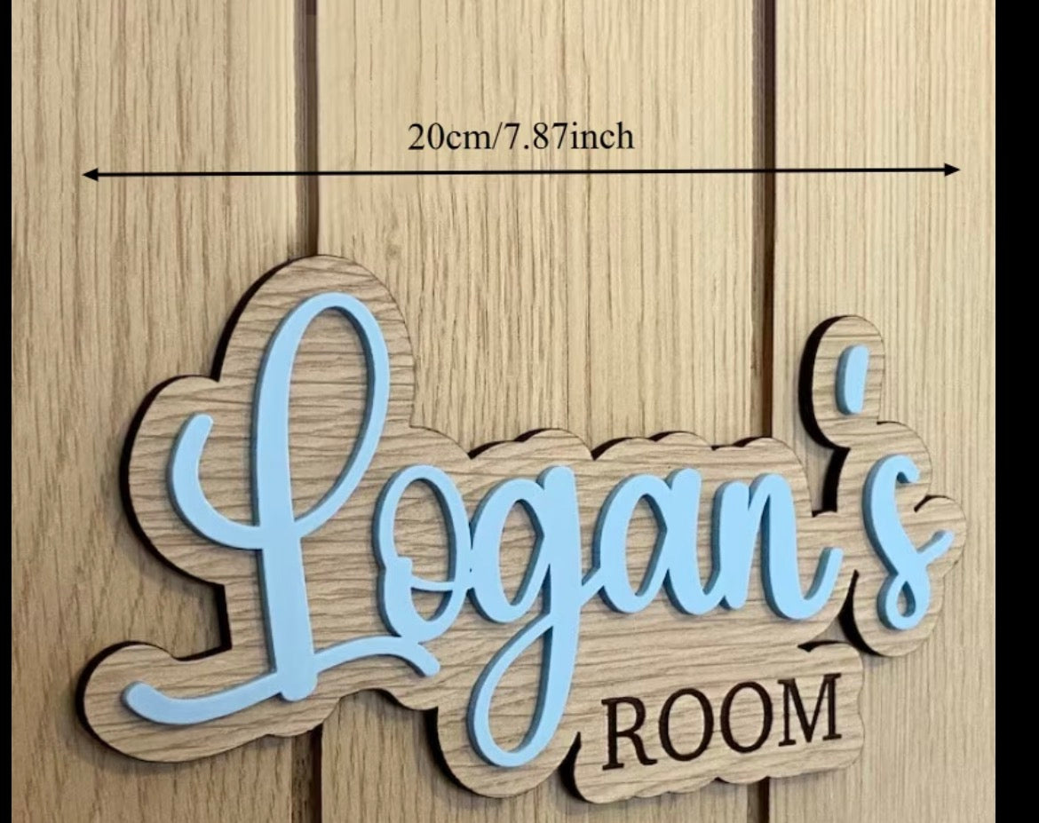 Personalised Name Room Sign