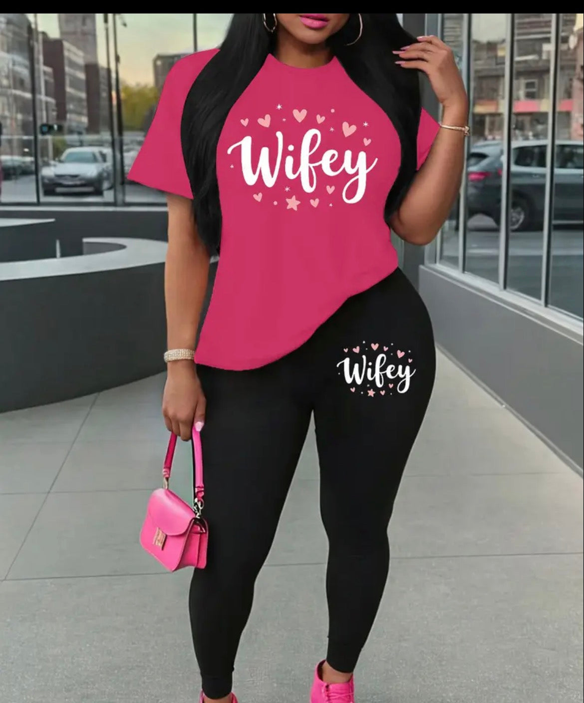 Plus Size Wifey TShirt &Leggings