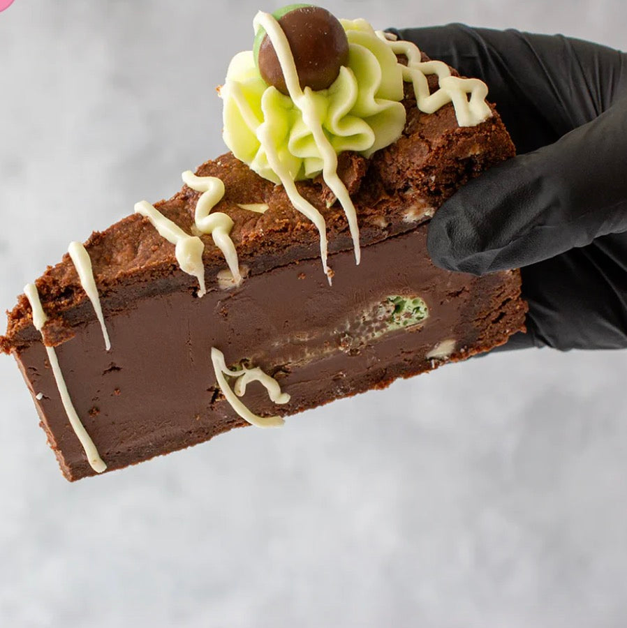 Mint Aero Cookie Pie Slice