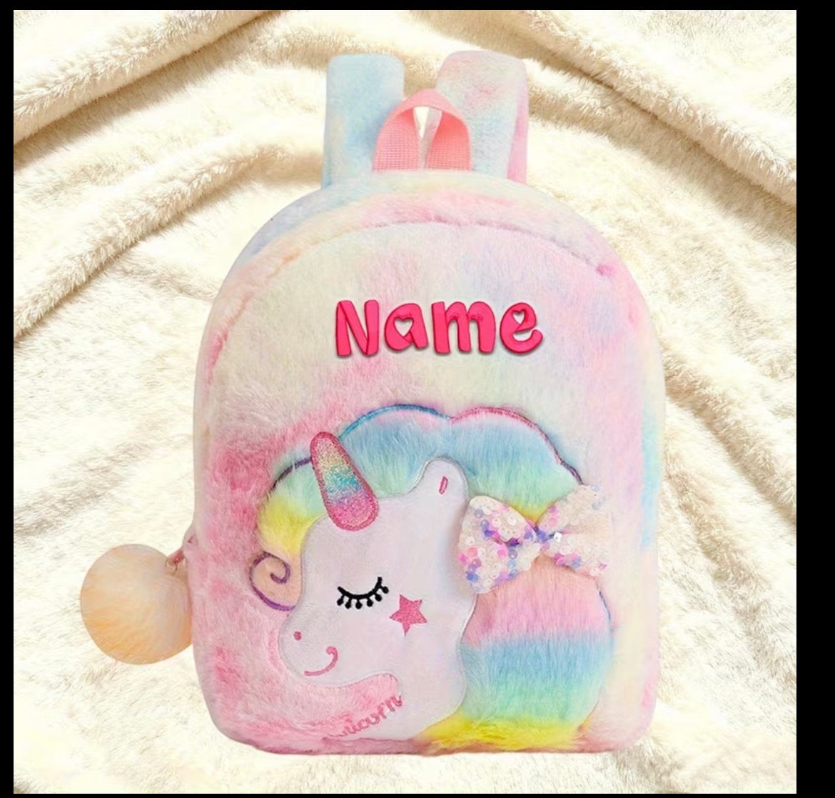 Personiled unicorn bag