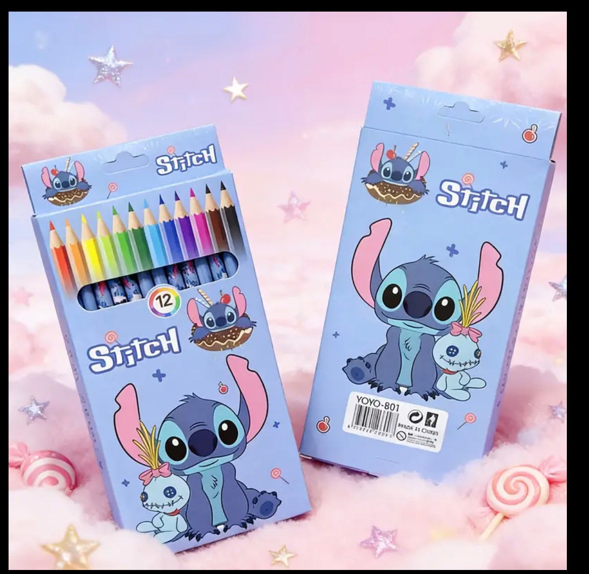 X12 Alien Colouring Pencils