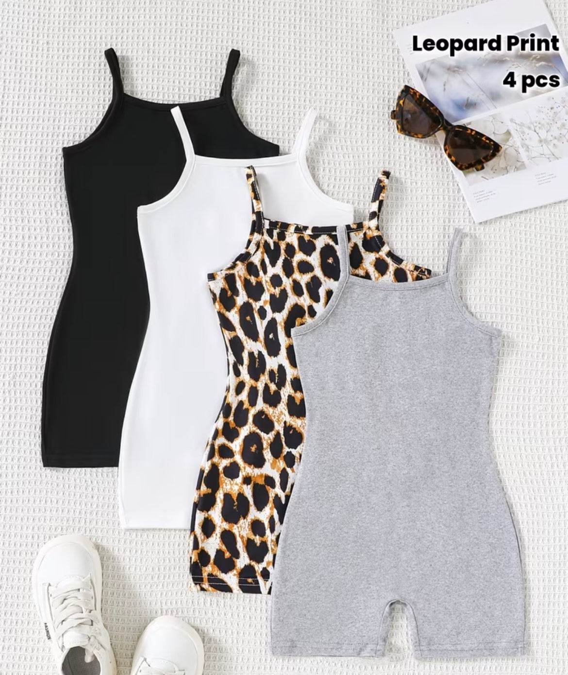 4PC Girls Jump Suits