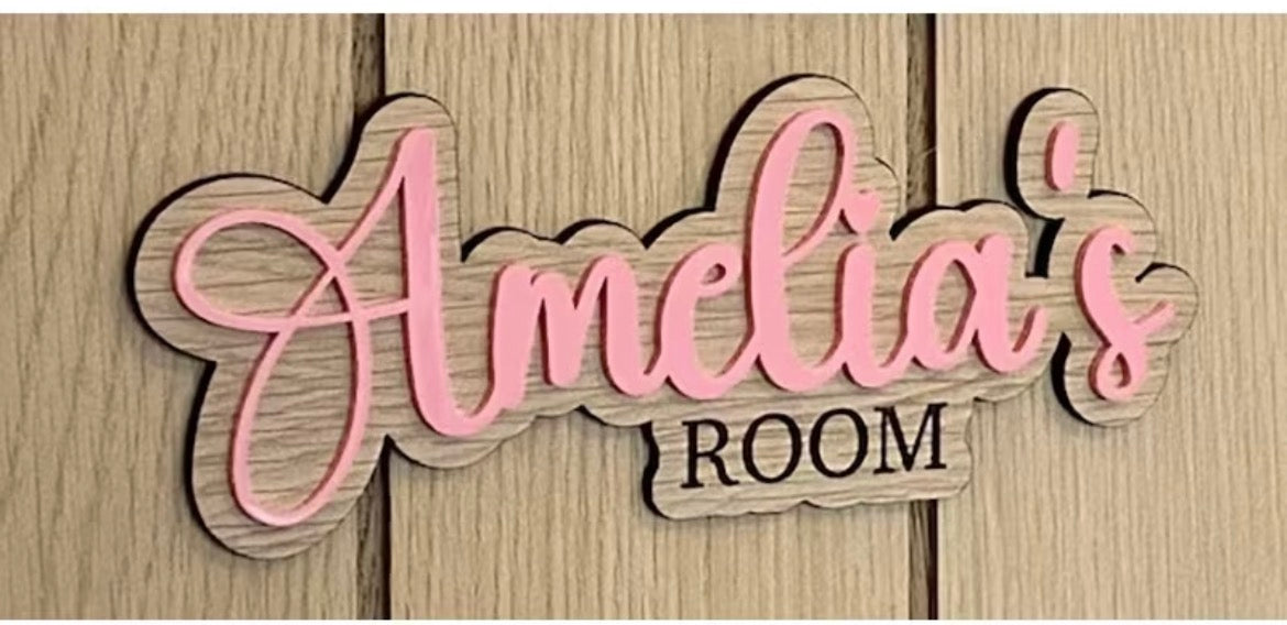 Personalised Name Room Sign