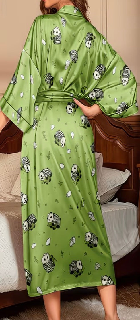 Plus Size Panda Dressing Gown