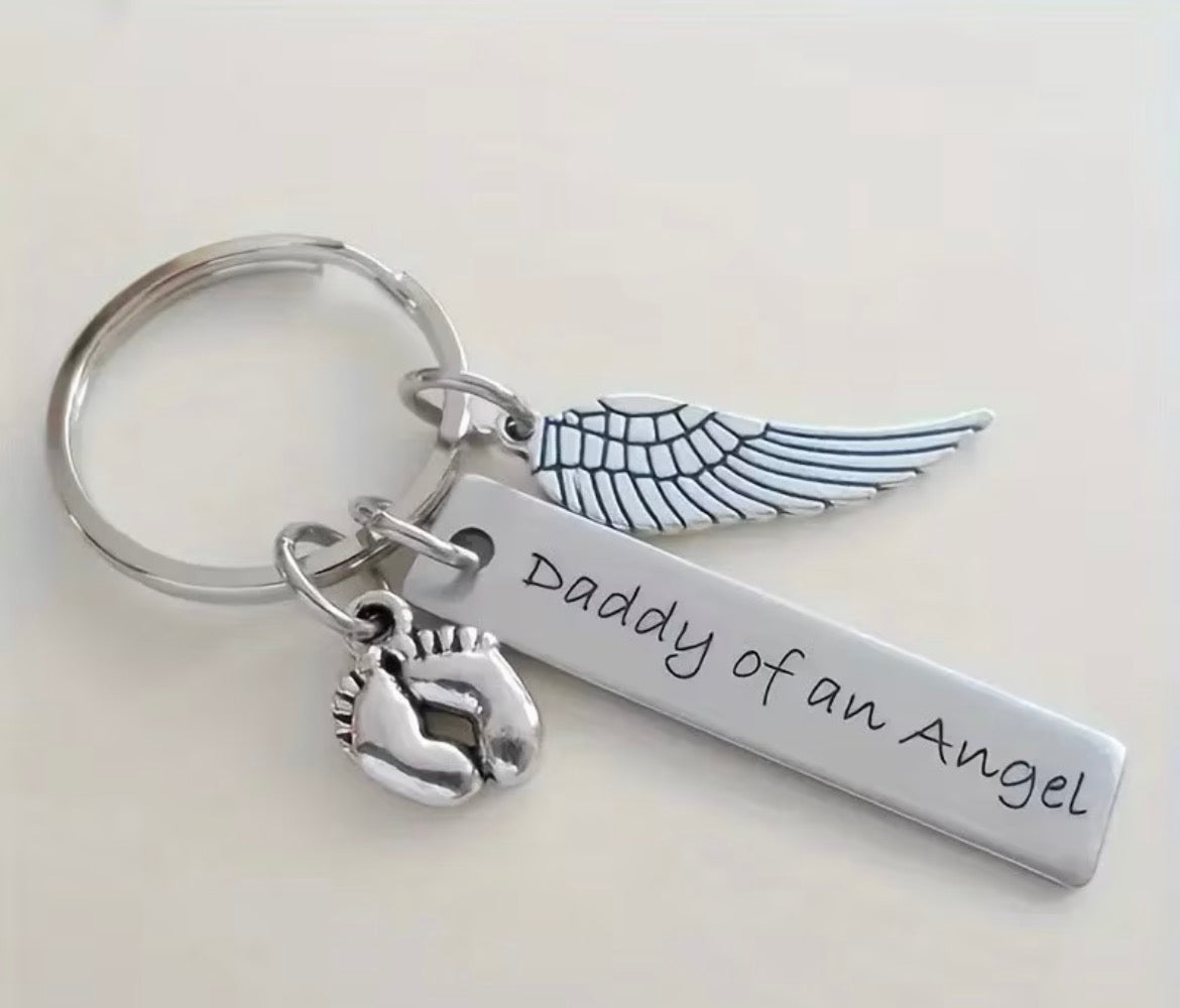 Mummy & Daddy Angel KeyRing