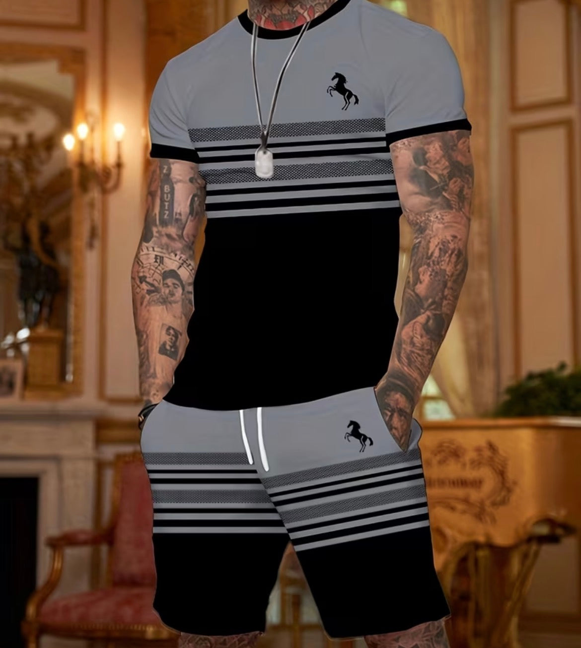 Men Shorts & T-shirt Set