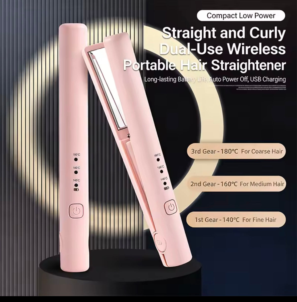 Wireless Hair straighteners & Curling