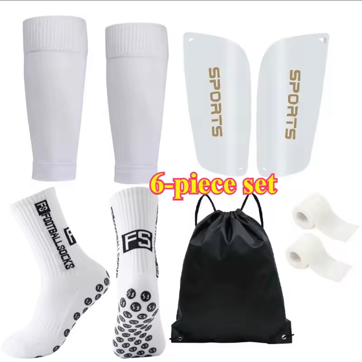 6-piece set adult football socks