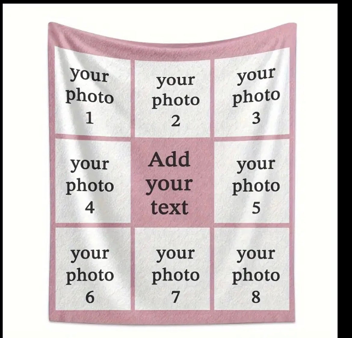 Personiled Photo & Text Blanket