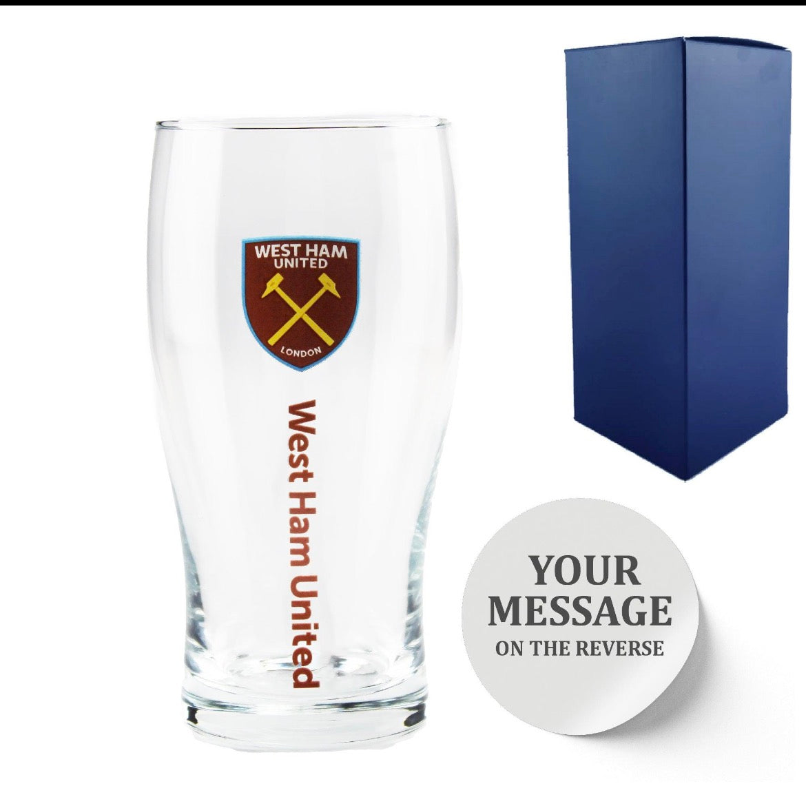 Personiled West Ham Glass