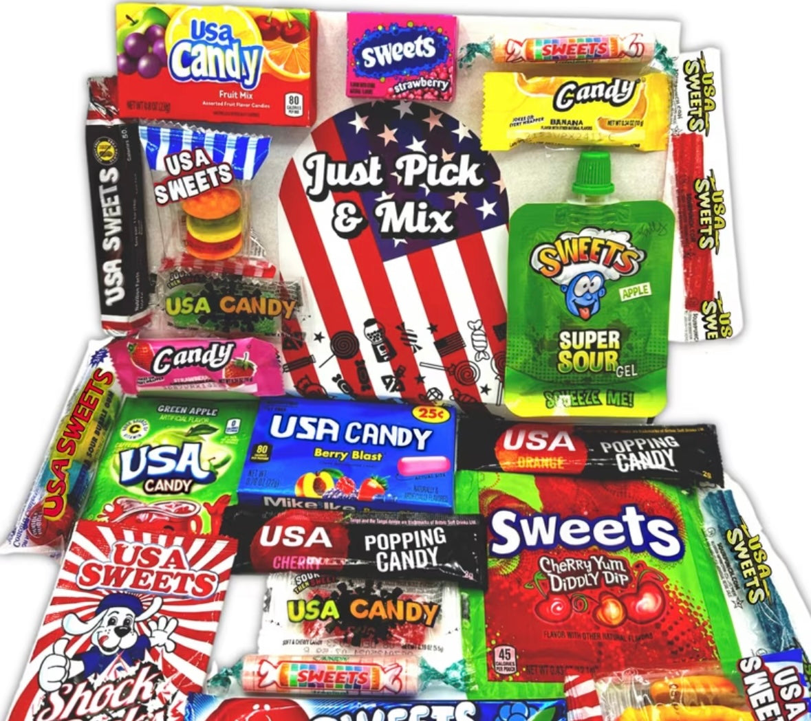Just Pick & Mix American Sweets Selection