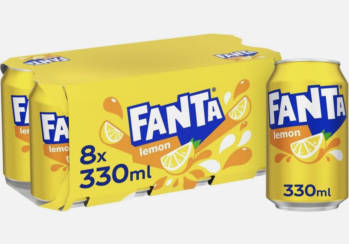 X8 Cans Fanta Lemon