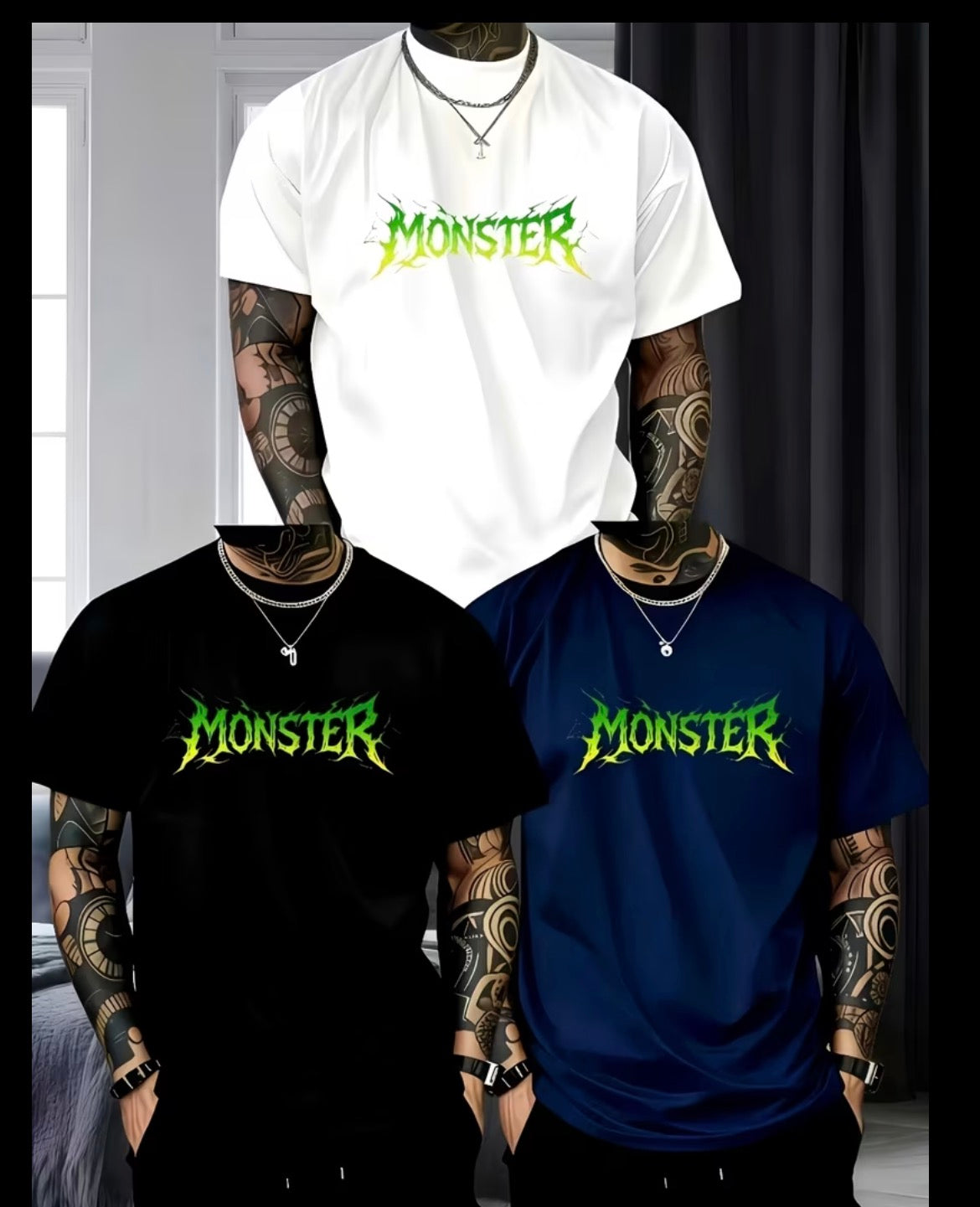 3PC Men T-shirt
