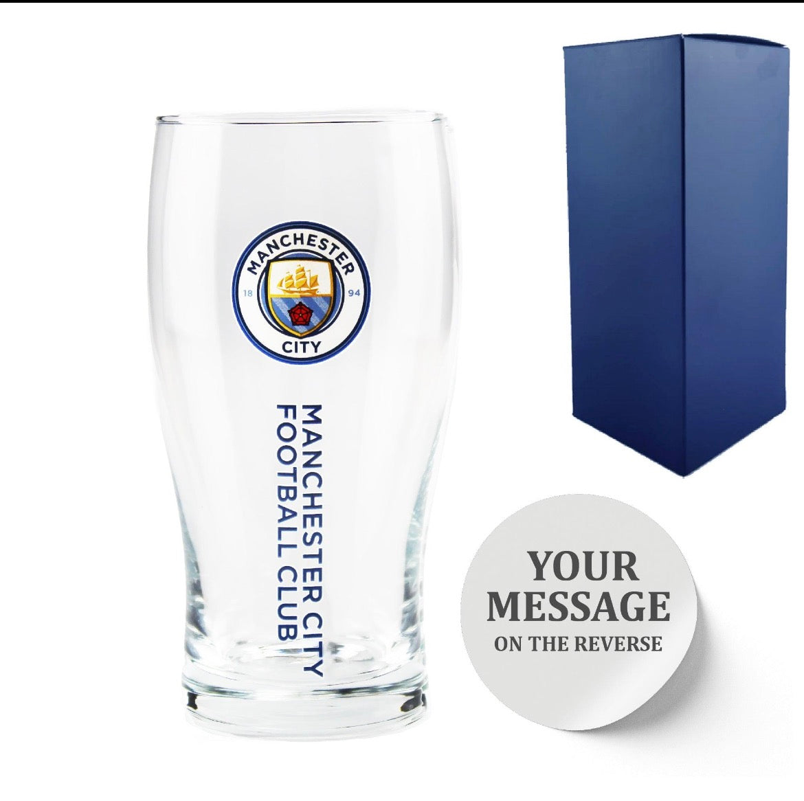 Personiled Manchester City Glass