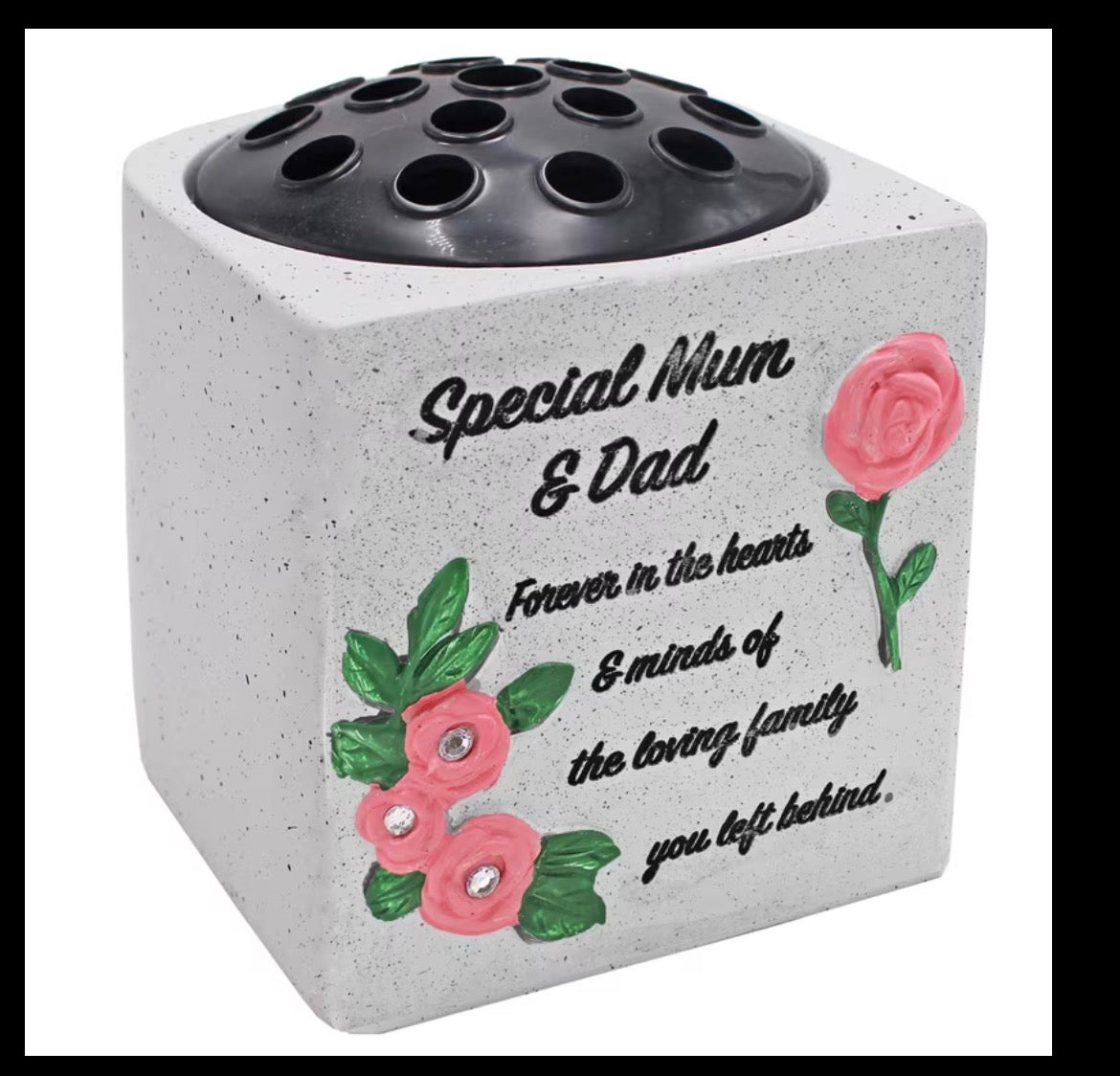 Special Mum & Dad Flower Vase