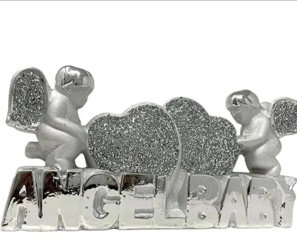 Angel Baby Glitter Ornament ￼