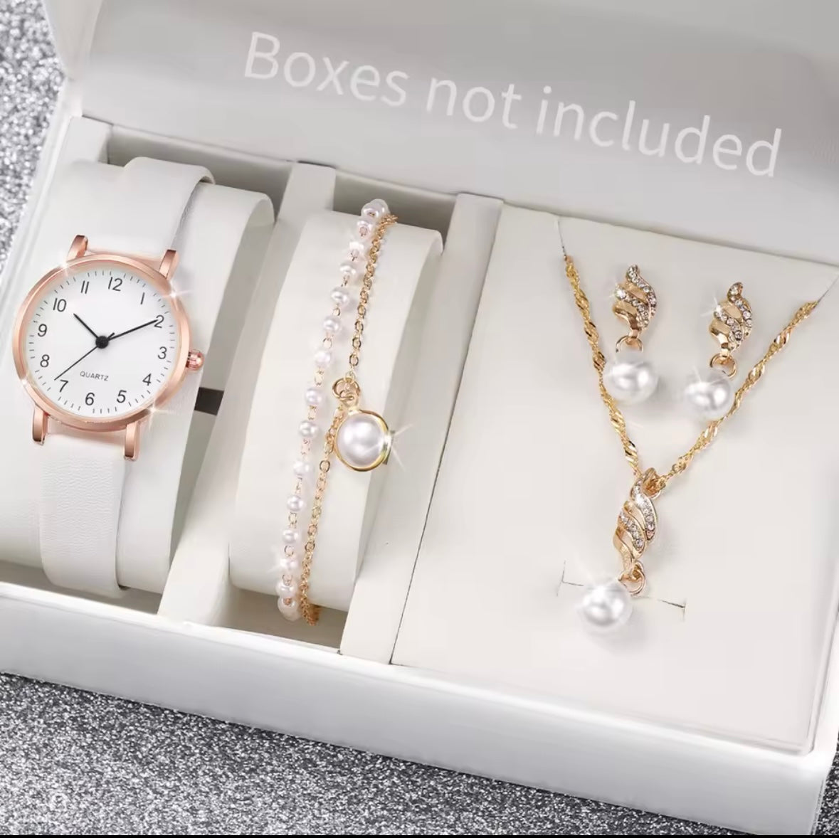 5/6pces Fashion Women’s Quartz Watch set
