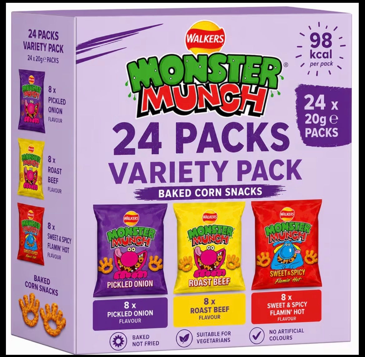 24 Packs Monster Munch