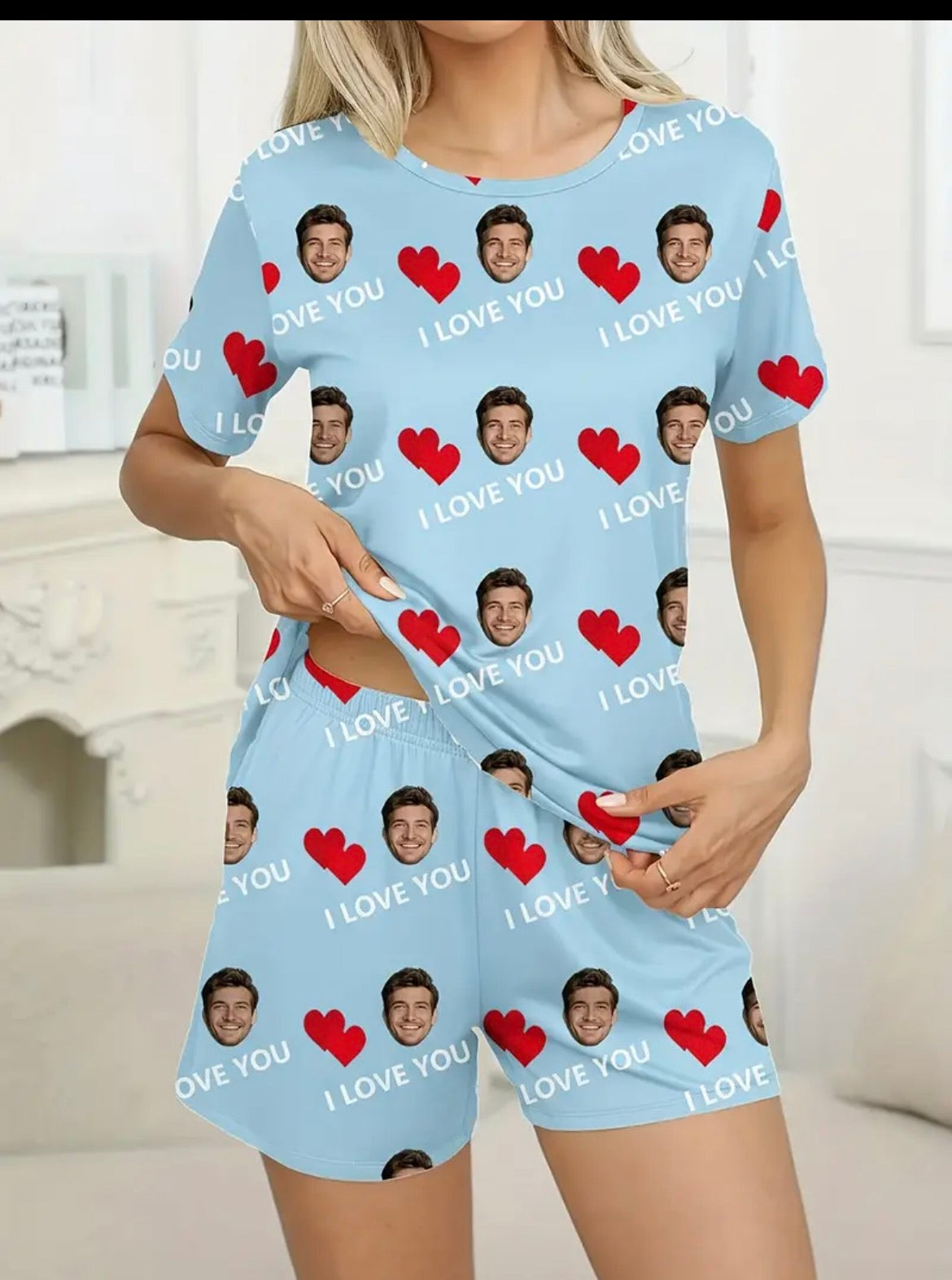 Women’s I love you Personiled Short Pjs