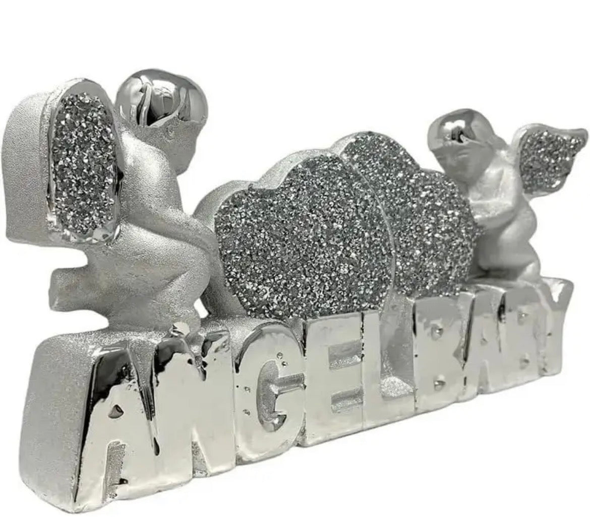 Angel Baby Glitter Ornament ￼