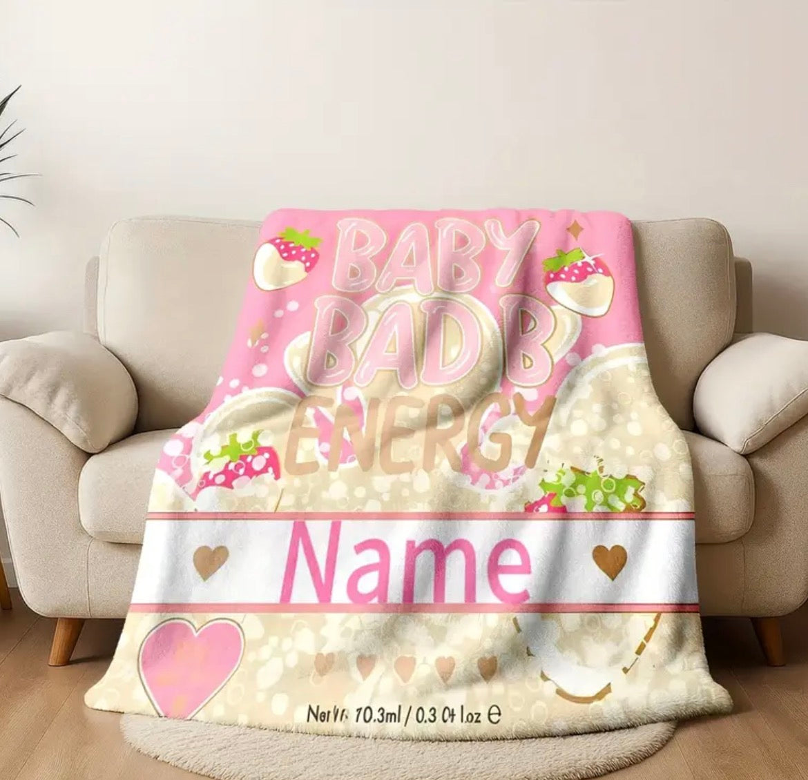 Personalised P Louise Throw