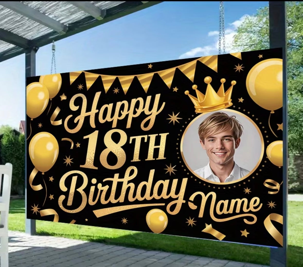 Happy 18th Birthday Banner
