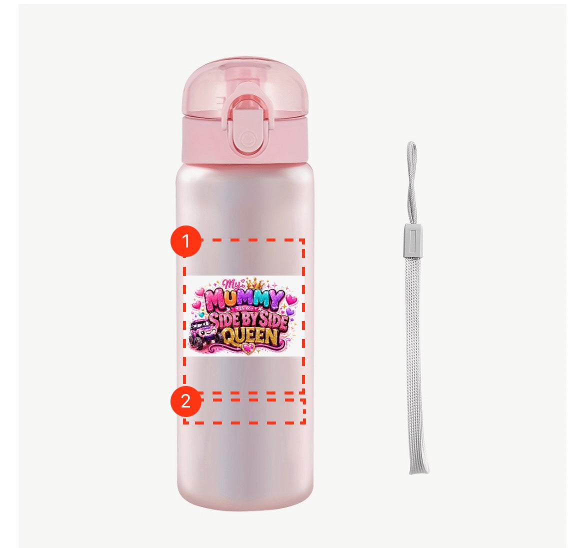 My Mummy Is Side By Side Queen Bottle